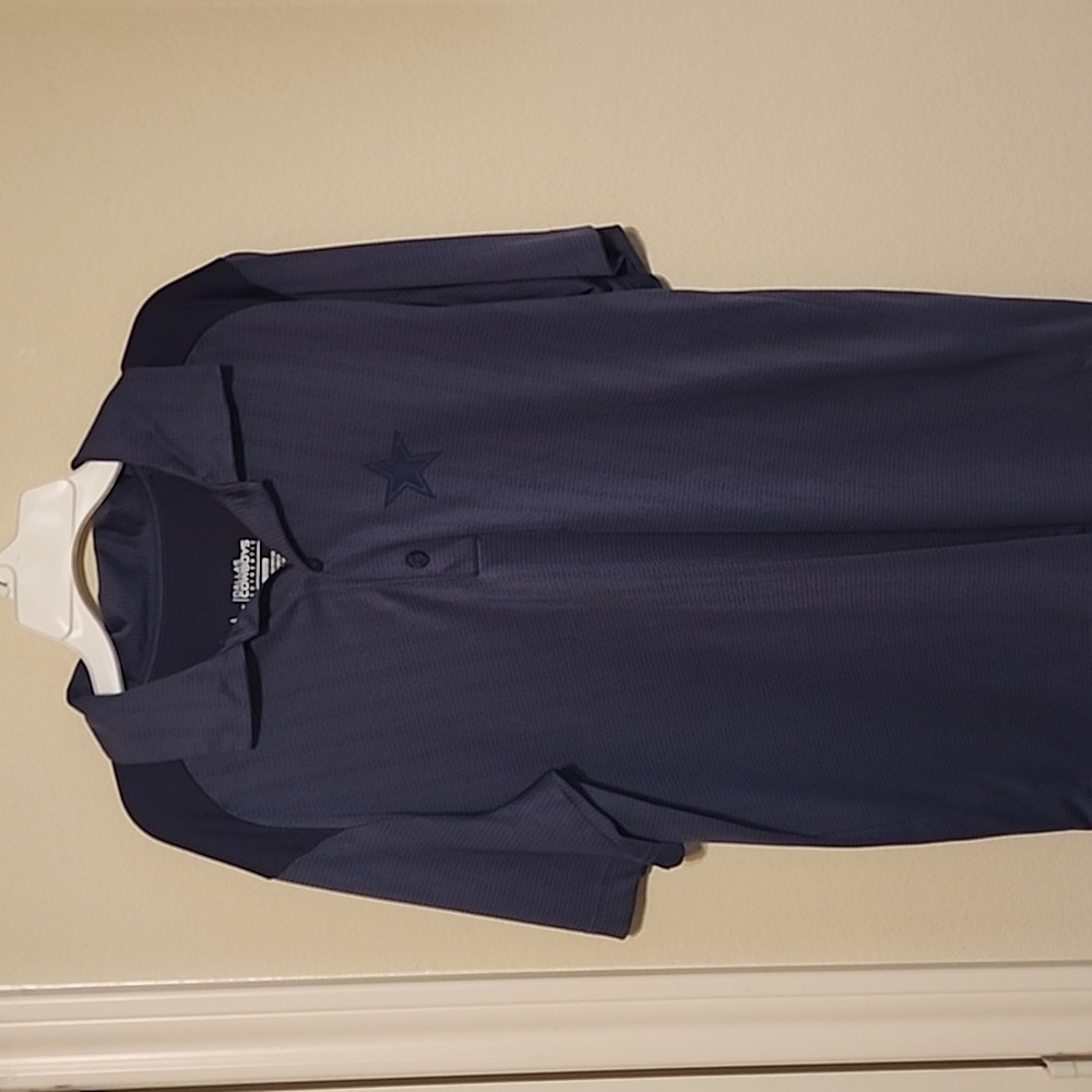 Authentic Dallas Cowboys collar golf shirt mens small